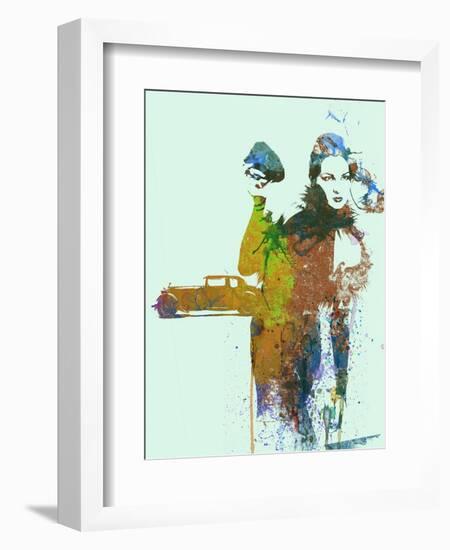 Bugatti Girl-NaxArt-Framed Art Print