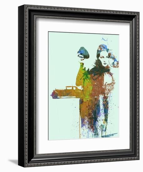 Bugatti Girl-NaxArt-Framed Art Print