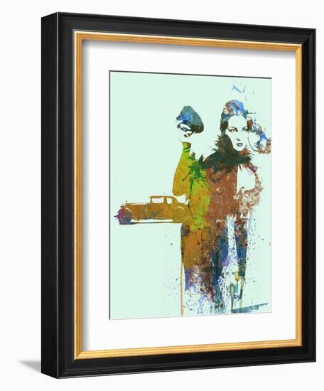 Bugatti Girl-NaxArt-Framed Art Print