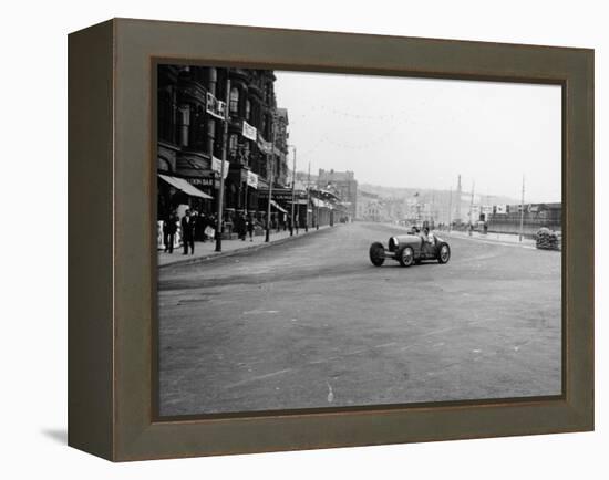 Bugatti in a Race on the Isle of Man, 1933-null-Framed Premier Image Canvas