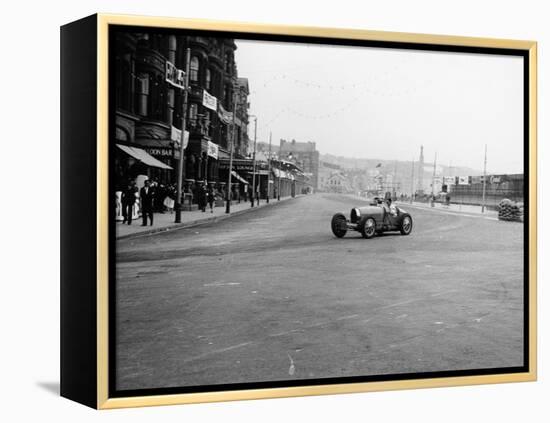 Bugatti in a Race on the Isle of Man, 1933-null-Framed Premier Image Canvas