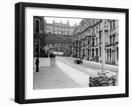 Bugatti in the Mannin Moar Race, Isle of Man, 1933-null-Framed Photographic Print