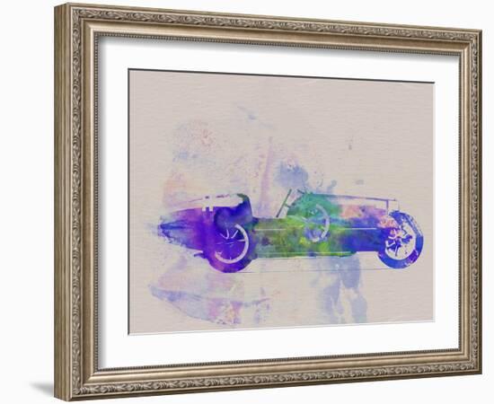 Bugatti Type 35 R Watercolor 2-NaxArt-Framed Art Print