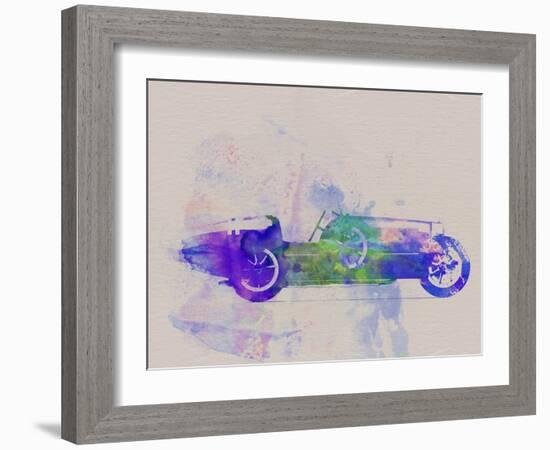 Bugatti Type 35 R Watercolor 2-NaxArt-Framed Art Print