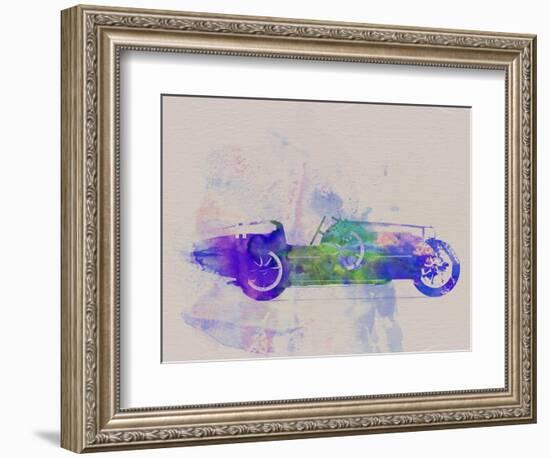 Bugatti Type 35 R Watercolor 2-NaxArt-Framed Art Print