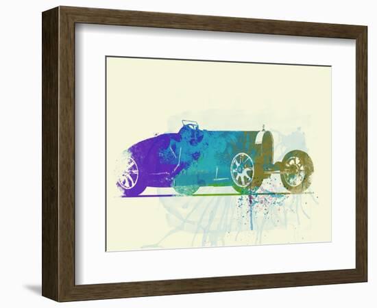 Bugatti Type 35 R Watercolor-NaxArt-Framed Art Print