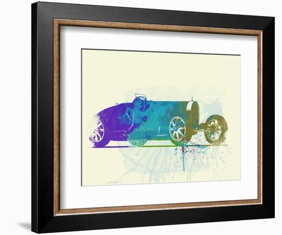 Bugatti Type 35 R Watercolor-NaxArt-Framed Art Print