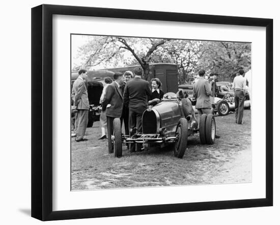 Bugatti Type 35B at Prescott, Gloucestershire, 1954-null-Framed Photographic Print