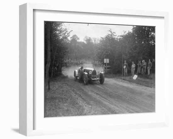 Bugatti Type 43, Bugatti Owners Club Hill Climb, Chalfont St Peter, Buckinghamshire, 1935-Bill Brunell-Framed Photographic Print
