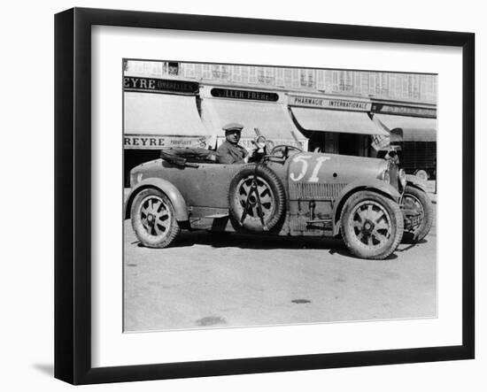 Bugatti Type 43, Nice, France, Late 1920s-null-Framed Photographic Print