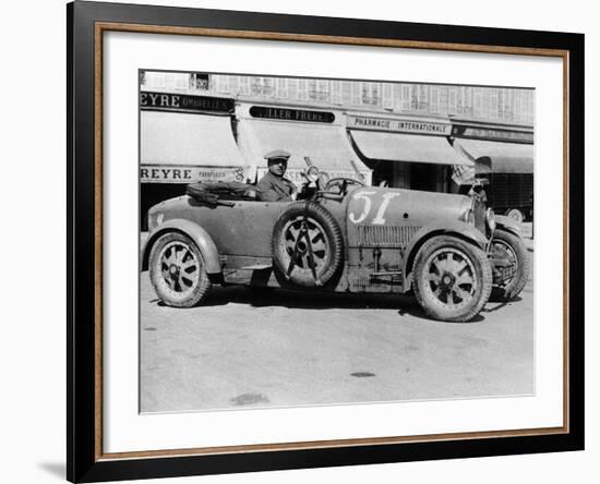 Bugatti Type 43, Nice, France, Late 1920s-null-Framed Photographic Print