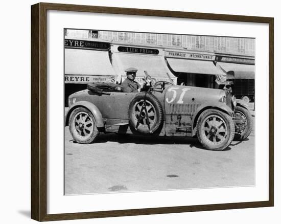 Bugatti Type 43, Nice, France, Late 1920s-null-Framed Photographic Print