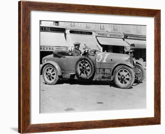 Bugatti Type 43, Nice, France, Late 1920s-null-Framed Photographic Print