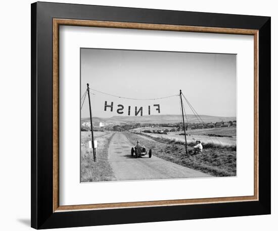 Bugatti Type 51 competing in the Bugatti Owners Club Lewes Speed Trials, Sussex, 1937-Bill Brunell-Framed Photographic Print