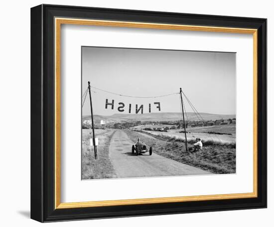 Bugatti Type 51 competing in the Bugatti Owners Club Lewes Speed Trials, Sussex, 1937-Bill Brunell-Framed Photographic Print