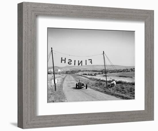 Bugatti Type 51 competing in the Bugatti Owners Club Lewes Speed Trials, Sussex, 1937-Bill Brunell-Framed Premium Photographic Print