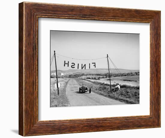 Bugatti Type 51 competing in the Bugatti Owners Club Lewes Speed Trials, Sussex, 1937-Bill Brunell-Framed Premium Photographic Print