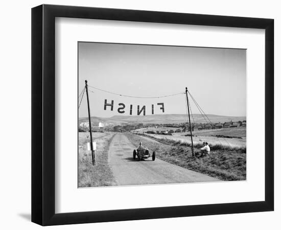 Bugatti Type 51 competing in the Bugatti Owners Club Lewes Speed Trials, Sussex, 1937-Bill Brunell-Framed Premium Photographic Print