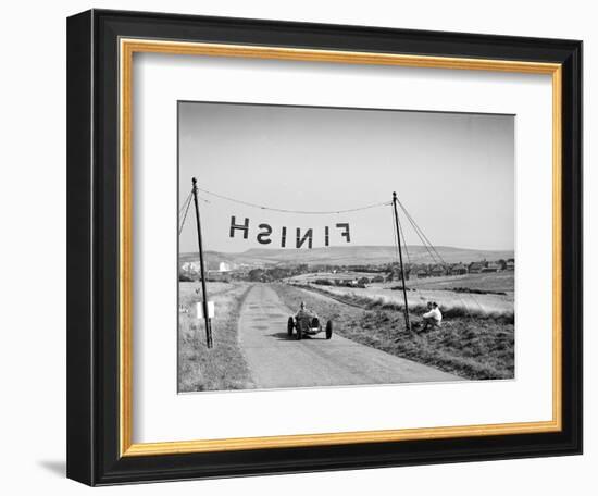 Bugatti Type 51 competing in the Bugatti Owners Club Lewes Speed Trials, Sussex, 1937-Bill Brunell-Framed Premium Photographic Print