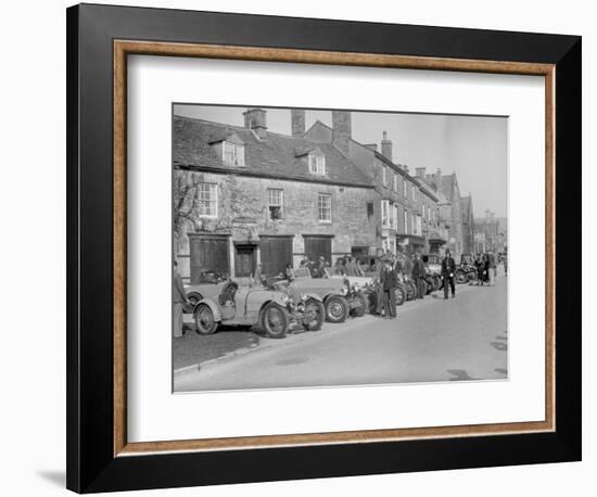 Bugattis at a Bugatti Owners Club meeting, Broadway, Worcestershire, 1937-Bill Brunell-Framed Photographic Print