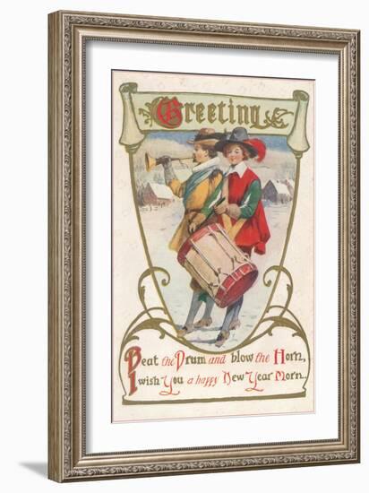 Bugle and Drum Heralds-null-Framed Art Print