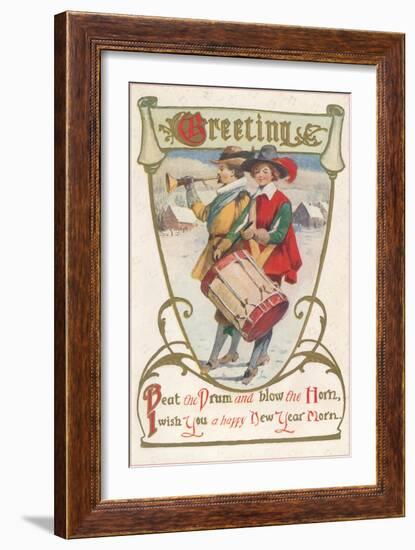 Bugle and Drum Heralds-null-Framed Art Print