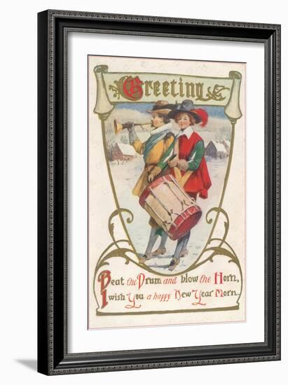 Bugle and Drum Heralds-null-Framed Art Print