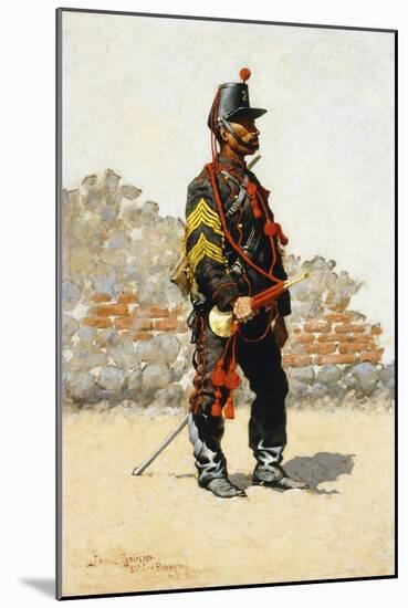 Bugler of the Cavalry, 1889-Frederic Sackrider Remington-Mounted Giclee Print