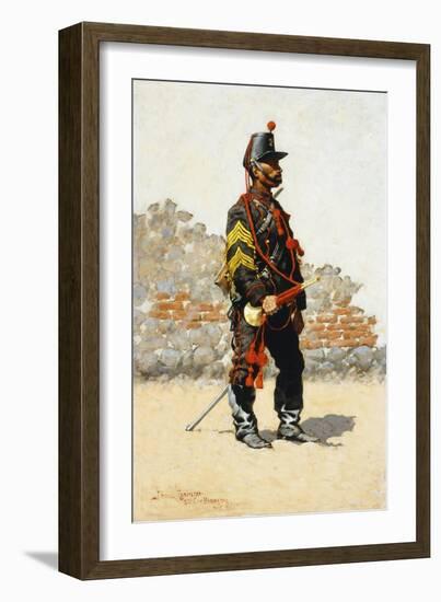 Bugler of the Cavalry-Frederic Sackrider Remington-Framed Giclee Print