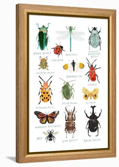 Bugs-Hanna Melin-Framed Stretched Canvas