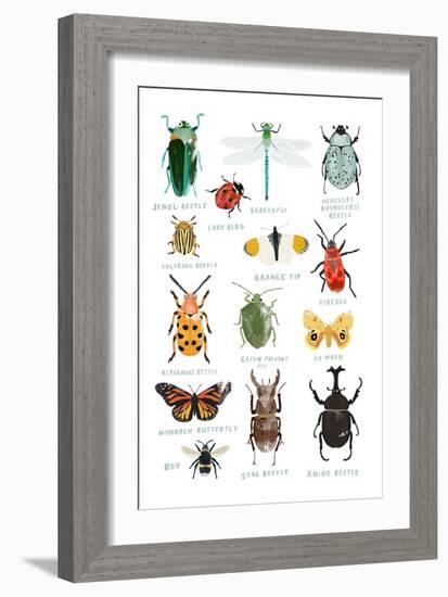 Bugs-Hanna Melin-Framed Art Print