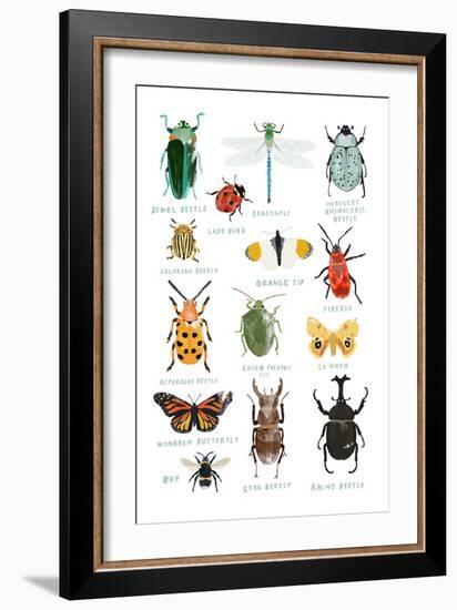 Bugs-Hanna Melin-Framed Art Print