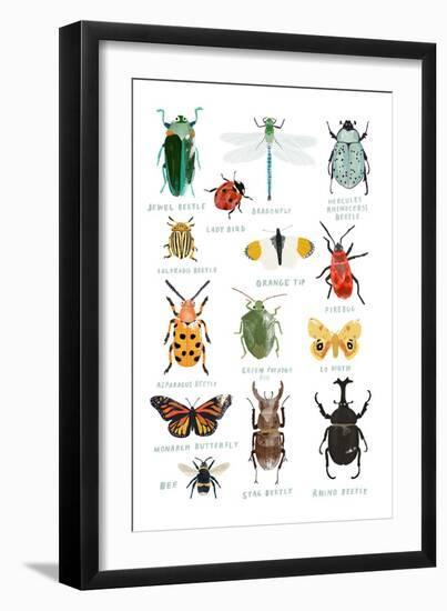 Bugs-Hanna Melin-Framed Art Print