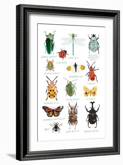 Bugs-Hanna Melin-Framed Art Print