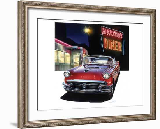 Buick '56 at Martha's Diner-Graham Reynold-Framed Premium Giclee Print