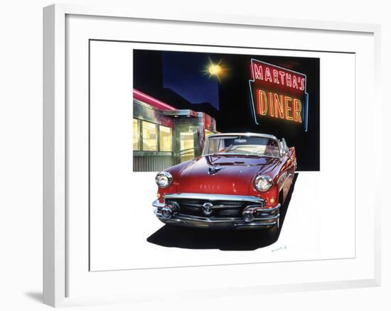 Buick '56 at Martha's Diner-Graham Reynold-Framed Premium Giclee Print