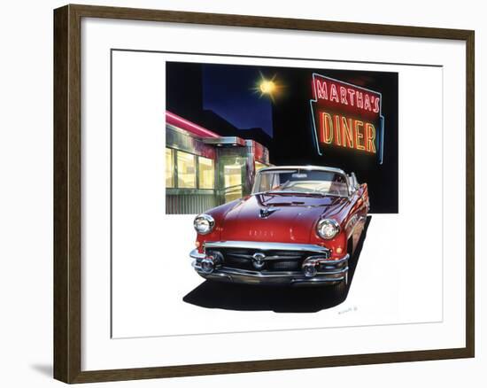 Buick '56 at Martha's Diner-Graham Reynold-Framed Premium Giclee Print