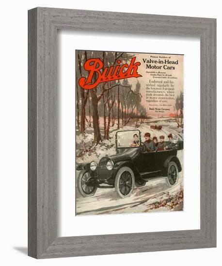 Buick Division of General Motors, Magazine Advertisement, USA, 1910-null-Framed Giclee Print