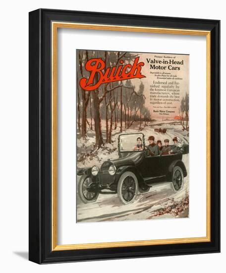 Buick Division of General Motors, Magazine Advertisement, USA, 1910-null-Framed Giclee Print