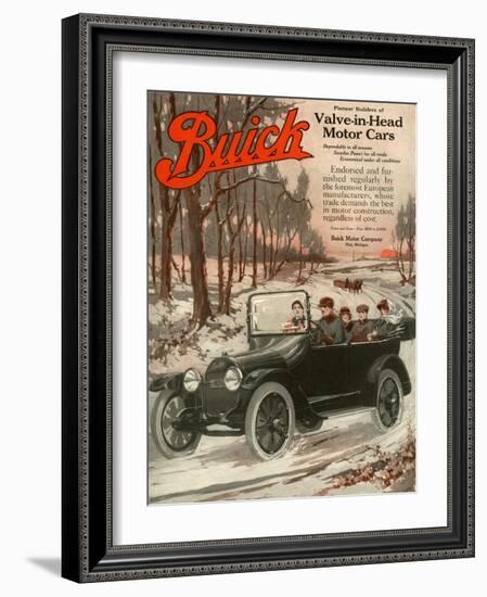 Buick Division of General Motors, Magazine Advertisement, USA, 1910-null-Framed Giclee Print