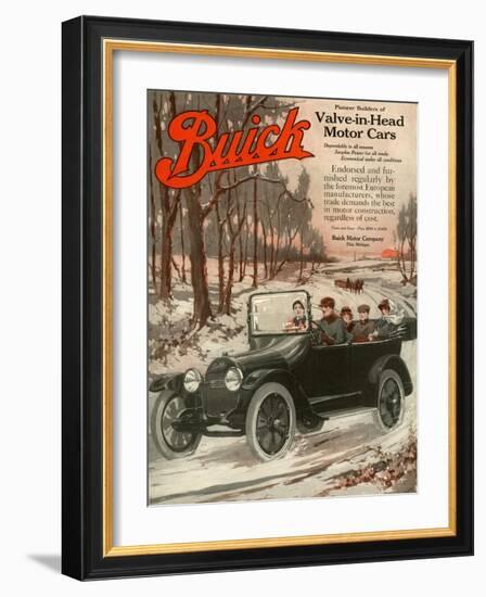 Buick Division of General Motors, Magazine Advertisement, USA, 1910-null-Framed Giclee Print