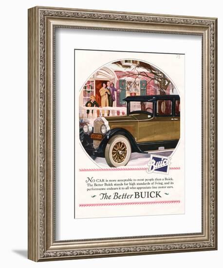 Buick, Magazine Advertisement, USA, 1925-null-Framed Giclee Print