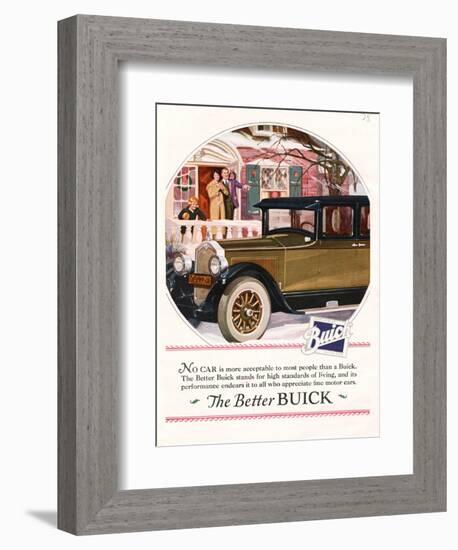 Buick, Magazine Advertisement, USA, 1925-null-Framed Giclee Print