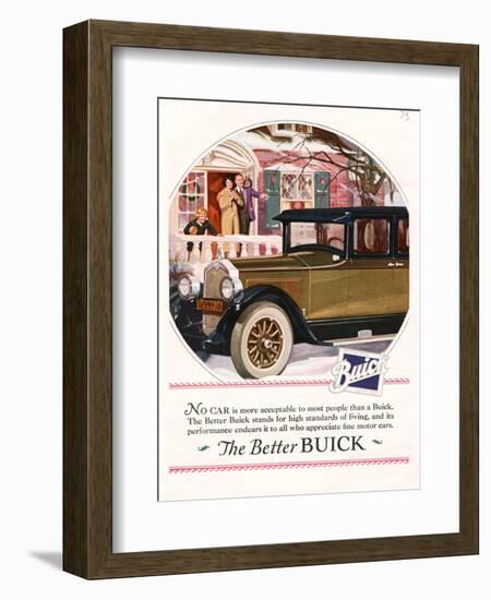 Buick, Magazine Advertisement, USA, 1925-null-Framed Giclee Print