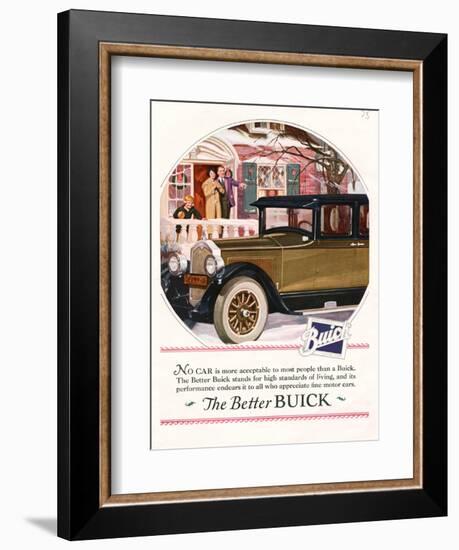 Buick, Magazine Advertisement, USA, 1925-null-Framed Giclee Print