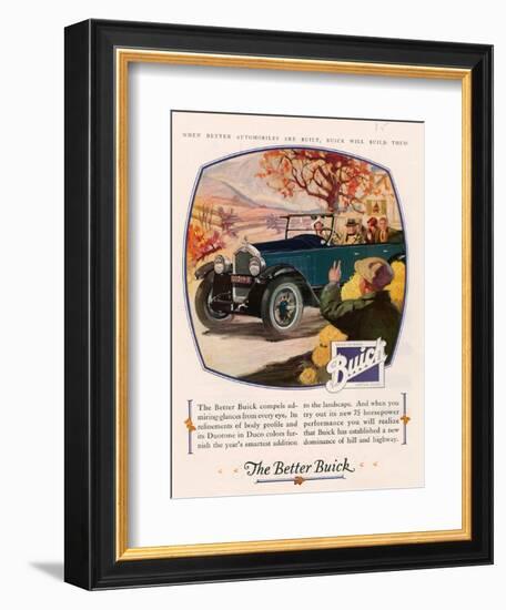 Buick, Magazine Advertisement, USA, 1925-null-Framed Giclee Print