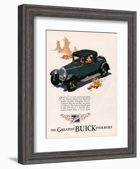 Buick, Magazine Advertisement, USA, 1926-null-Framed Giclee Print