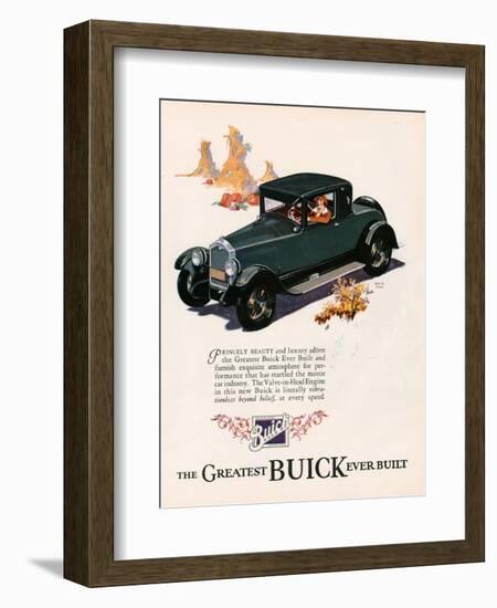 Buick, Magazine Advertisement, USA, 1926-null-Framed Giclee Print