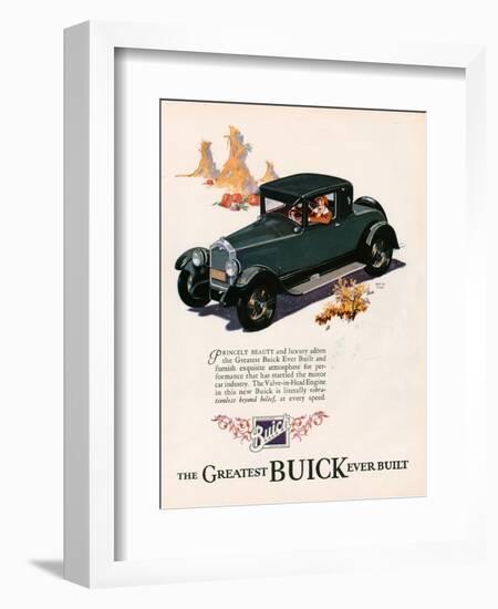 Buick, Magazine Advertisement, USA, 1926-null-Framed Giclee Print