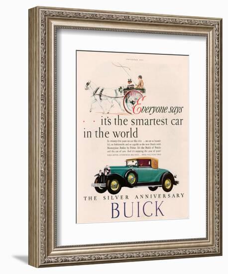 Buick, Magazine Advertisement, USA, 1928-null-Framed Giclee Print